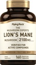 Piping Rock Lions Houba doplněk 124; 2100mg duplica124; 160 Kapsle 124; Extrakt pro ženy a muže 124; Vegetarian, Non GMO & gluten zdarma