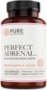 Pure Prescriptions Perfect Adrenal Supplement s vitamínem, B6 pro zvýšení Stamina, Promoted Únava Relief, Adrenal Function & Imunitation System Support - USA Made - 120 Počet
