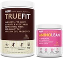 RSP NUTRION AminoLean Pre Workout Energy (Pink Lemonade 30 Servings) with TrueFit Protein Powder (Chocolate 2 LB)