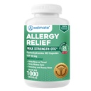 WELMATE Allergics Relief - Difenhydramine 50 mg - 1000 Count Capsules - Antihistamin - Alergie & Studené příznaky - Chtíč, Runny Nose, SITchy Eyes & Throat