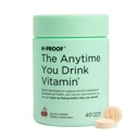 H-PROOF Kdykoliv budete pít vitamín, zdraví jater a imunita podpora s elektrolyty, mléko Thistle, a vitaminy B & C - 40 Žvýkací tablety (20 Služeb), Vegan, Black Cherry