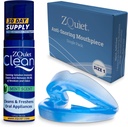 ZSilence Anti- Snoring Mouthpice Solution - Comfort Size # 1 (Single Device) + Cleaner (1.5oz Lahev) - Vyrobeno v USA Snoring Solution for a Better Night 's Sleep (Blue)