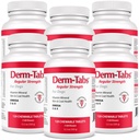 Derm Tabs Pravidelná síla pro psy - přírodní olej, vitamíny, minerály a antioxidanty - Podpora zdravé kůže a snížení propouštění - 720 Žvýkací tablety