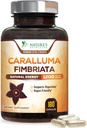 Čistá Caralluma Fimbriata Extract Vysoce koncentrovaná 1200mg - Přírodní Caralluma Fimbriata Kapsle Podpora vytrvalosti, Nejlepší vegetariánský dodatek pro muže a ženy, Non- GMO - 180 Kapsle