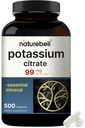 Kalium Citrát dodatek 99mg, 500 Kapsle 124; Snadno Absorbované Chelated Form - Základní minerální elektrolyt bilance - Podporuje svalovou, kostní, a srdeční zdraví - Non- GMO