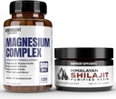 Komplex hořčíku s 5 nejlepšími formami a himalájskými shilajity Resin - 4 měsíce Dodávka 500 mg Glycinátu hořečnatého, oxidu hořečnatého, taurátu, chelatátu, magnesium- citrátu - 85 + Stopové minerály pro energii
