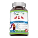 Čisté Naturals MSM (Methylsulfonylmethan) Dodatek 124; 1500 Mg Per Serving CLAS124; 180 Tablety CLAS124; Non- GMO CLAS124; Gluten- Free CLAS124; Made in USA