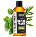 Leven Rose Beard Wash Shampoo by Ranger Grooming Co, Sulfath Free Natural Beard Cleanser & Conditioner for men, Tea Tree & Peppermint for Growth & Thickening, Paraben Free 4 oz