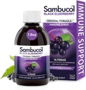 Sambucol Black Elderberry Syrup - Sambucus Elderberry Syrup pro dospělé Imunitní podpora, Elderberry Liquid, Elderberry Extract, gluten zdarma - 7.8 Fl Oz