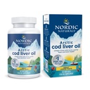 Nordic Naturals Arctic Cod Jaterní olej, Lemon - 90 Soft Gels - 750 mg Omega-3s celkem s EPA & DHA - Heart & Brain Health, Zdravá imunita, Celkově Wellness - Non- GMO - 30 Servings