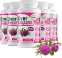 GreeNatr Játra vyčištění Detox & opravy Formule - Mléko Thistle, Berberine, Ginger, Beet Root, Pampeliška Kořen, Artichode Extract, a Chanca Piedra pro optimální podporu zdraví jater (6 lahví)