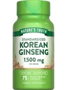 Nature 's Truth Korean Ginseng Kapsle 124; 75 Počet 124; Standardizovaný extrakt 124; Non-GMO & gluten zdarma dodatek