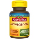 Příroda vyrobena Ashwagandha Kapsle 125mg pro podporu stresu, 60 Kapsle, 60 Day Supply