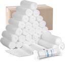 Treela 100 Rolls Gauze bandáž, 4 v x 5 Yards, elastické obvazy individuální balení sterilní non Latex První pomoc Pads lékařské dýchací gáza Roll Wrap pro bezpečnost zranění Caring a dodávky