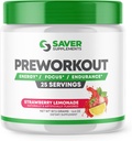 Předcvičení prášek s Beta Alanine, Creatine Monohydrát, BCAA, L Citrulline, L Arginin a kofein - Strawberry Lemonade Flavor - 25 Služeb