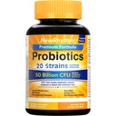 Newrhythm Probiotika 50 Miliardy CFU 20 Strains, 120 Veggie Kapsle, Cílené uvolňování technologie, Žaludek Acid Resistant, No Need for Lighgeration, Pack of 1, Non- GMO, Gluten Free