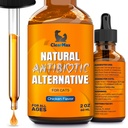 Kočka antibiotika pomoci s kašel & alergie - Atraktivní kuřecí chuť - 2 Oz láhev
