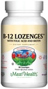 Vitamin B12 Lozengy s kyselinou listovou a biocínem - sublingvální B 12 Vitamíny Jahodová Flavor - Vegetariánský Kosher B 12 Vitamin - VIT B12 dodatek pro výrobu a energii červených krvinek (90 Počet)
