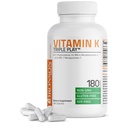 Vitamin K Triple Play (Vitamin K2 MK7 / Vitamin K2 MK4 / Vitamin K1) Komplexní spektrum vitamin K dodatek, 180 Kapsle