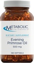 Metabolické udržovací večer Primrose Oil Kapsle - 500 miligramů, Cold Pressed GLA + LA (180 Softgels)