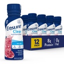 Zajistit tekutý čirý nutriční nápoj, 0g tuku, 8g proteinu, borůvkový pomegranát, 10 Fl Oz (balení po 12), láhev, bez lepku