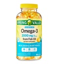 Jarní údolí Omega-3 z Fish Oil Maximum Care Softgels, 2000mg, 180 Počet
