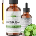 Citronový balzám tinktura - Alkoholicko-Free 124; Melissa Officinalis Liquid Extract 124; Natural Calming & Sleep Support Appropriate 124; Bylinný stres Relief - 2 oz