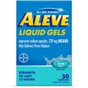 Aluve Liquid Gels, Naproxen Sodná sůl pro zmírnění bolesti - 50 Počet