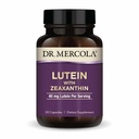 Dr. Mercola Lutein s Zeaxanthin, 30 Servings (30 Kapsle), 40 mg Lutein Per Serving, Dietní dodatek, Podporuje Vize zdraví a kognitivní funkce, Non- GMO