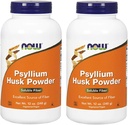 Nyní Potraviny Psylium Husk Powder, 12 Ounce (balení po 2)