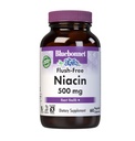 Bluebonnet Nutrition Flush- Free Niacin 500mg, pro nutriční kardiovaskulární podporu *, Soy- Free, gluten- Free, Non-GMO, Kosher Certified, Dairy- Free, Vegan, 60 Rostlinné kapsle, 60 Služeb