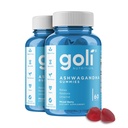Goli Ashwagandha & Vitamin D Gummy 120 Count - Relax. Obnovit. Uvolněte se. (Směs Berry, KSM- 66, Vegan, Plant based, Non- GMO, gluten- Free & Želatina Free), balení po 2 ks