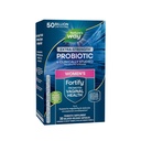Příroda 's Way Fortify Extra Strength Ženy' s Probiotic 50 Milionů CFU, Potenciální Multi- Strain Probiotic for Digestive, Vaginální a imunitní podpora *, Jednodenní kapsle, 30 Kapsle