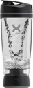 Promixx Original Shaker Bottle - Battery-power for Smooth Protein Shakes - BPA Free, 20oz Cup (Black)