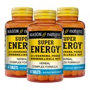 MASON NATURAL Super Energy, Made with Guarana, Panax Ginseng & Kola Nut for Optimal Performance & Energy, 90 Day Supply, 60 Tablet (Balení po 3)