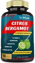Citrus Bergamot Extract Kapsle s vitaminC, Berberine, Quercetin, Bromelain, Echinacea, Black Pepper - 3 měsíce Dodávka, 90 caps