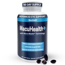 Macuhealth Plus + oční vitaminy dodatek pro dospělé - 90 denní dodávky s Lutein, Zeaxanthin, a Meso- Zeaxanthin - Neochucené, Vitamin pro oči