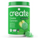 Tvorba monohydrátové žvýkačky pro muže a ženy - zvýšení koncentrace, síla, a endurance, anti- Melting Formule, Vegan, gluten- Free, Non- GMO, 1.5 Gram Creatine per Gummy (Sour Green Apple, 90 ct)