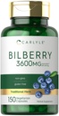 Carlyle Bilberry Extract Kapsle 124; 3600mg Supplium 124; 150 Count Current 124; Vegetarian, Non- GMO, gluten zdarma ovocný dodatek