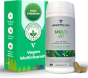 MultiVit Vegan Multivitamin Dodatek, 26 Vitamin & Minerály - vitamínové doplňky pro metabolické, mozkové a imunitní podpory - Multivitamin pro ženy, muže a děti