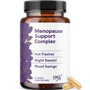 Menopauza Doplňky pro ženy horké záblesky & noční pocení 124; Hormon Balance, Menopauza Relief pro ženy & Perimenopauza Podpora 124; s Black Cohosh, DIM & Red Clover 124; 60 Ct (2 Měsíční dodávky)