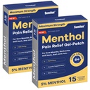 Sumifun 5% Menthol Pain Relief Patches - 30 Count Pain Patches for Neck, Rameno, Elbow, Knee & Back Pain Relief - Lower Back Pain Relief Products - Menthol Maximální síla Pain Relief Patches