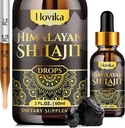 Himalayan Shilajit Resin Liquid Drops, Pure Organic Himalayan Shilajit Resin 600mg s Ayurvedic Blend & 85 + Trace Minerals & Fulvic Acid for Brain Booster & Energy Immunology Support, 2 Fl Oz