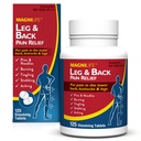 MagniLife Leg & Back Pain Relief, Fast- acting Pain Relief, Přirozeně Sooth Burning, Tingling a bodání Pains, Symptomatické nebo Preventivní, 125 Quick- Rozpustit tablety