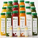 3 Den Šťáva Čistá podle syrové fontány, Všechny přírodní syrové Detox Cleanse, Džus pro tělo odpočinek, studená lisovaná šťáva rychle, Skvělý způsob, jak Jumpstart zdravější strava, 18 Lahve 12oz, 3 Ginger Shots