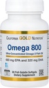 California Gold Nutrition Omega 800 Ultra- Concentrated Omega33 Fish Oil, kd-pur ® Triglyceride Form, 30 Fish Gelatin Softgels (1000 mg na Softgel)