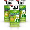 TUKOL Naturals Elderberry Sirup s vitaminem C, D, a zinek, Imunitní Supplement s přírodním medem pro dospělé a dospívající, Bylinné Elderberry Boost pro imunitu a antioxidační podporu, 6oz, Pack of 3