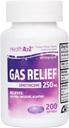 HealthA2Z ® Gas Relief Simethicone 250mg IR 124; Fast Gas Relief IR 124; Relieve Symptoms Přirozeně (200 Softgels (Balení po 1))