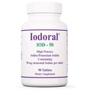 Optimox Iodoral 50 mg Supplementary - Iodidové tablety draselné, Podpora štítné žlázy, Denní vitamíny a minerály, Lugolovo jódové řešení - 90 Počet