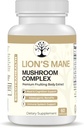 Lions Mane Houbový dodatek - Premium Fruiting Body Extract - s Chaga, Maitake, Shiitake, Reishi - Mood, Brain and Imunitation Support, Adaptogen - Non- GMO - 60 Vegan Kapsle